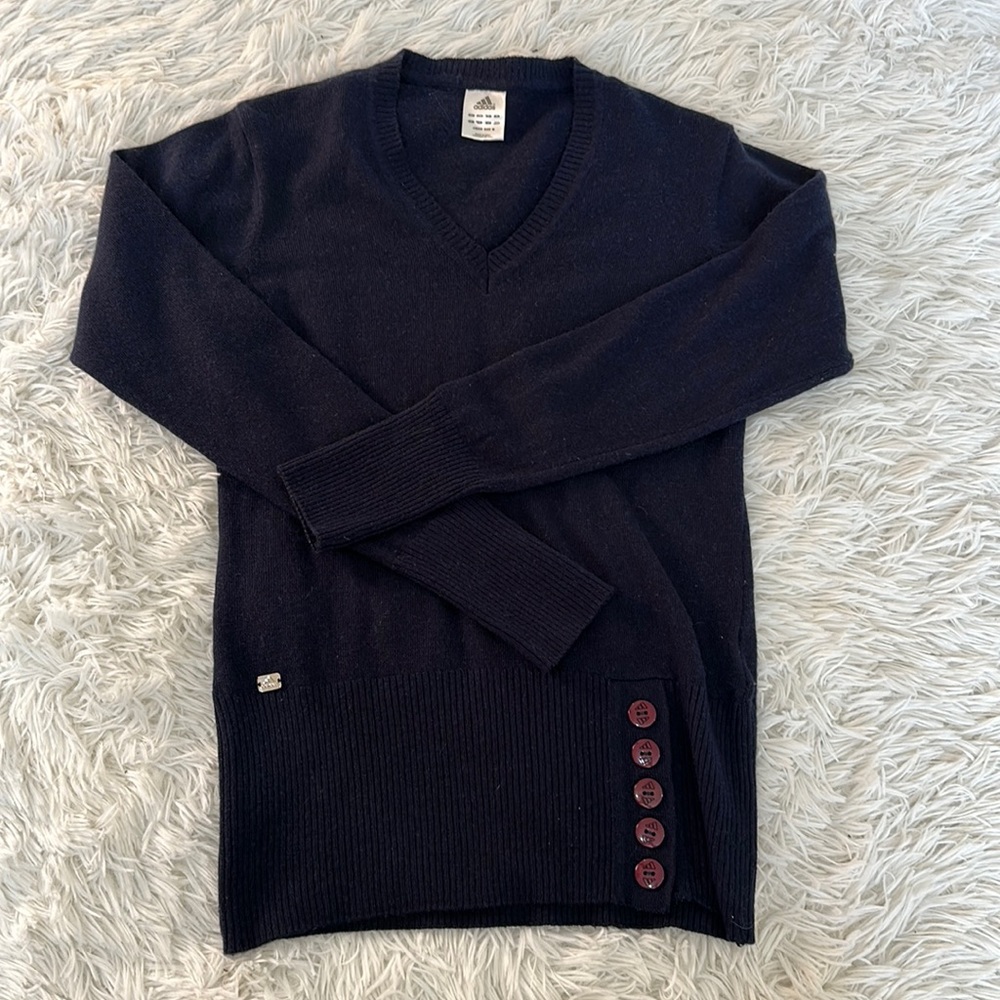 Adidas V-Neck Sweater Vintage